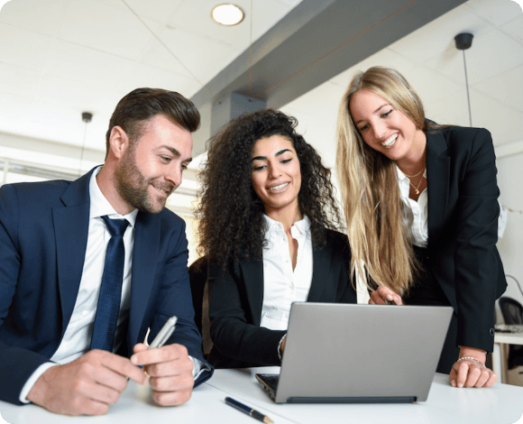 Board Director presenting during a remote virtual meeting