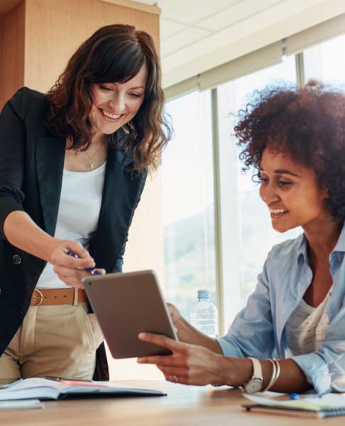 Board Members holding a video call through video conferencing Board Members holding a video call through video conferencing