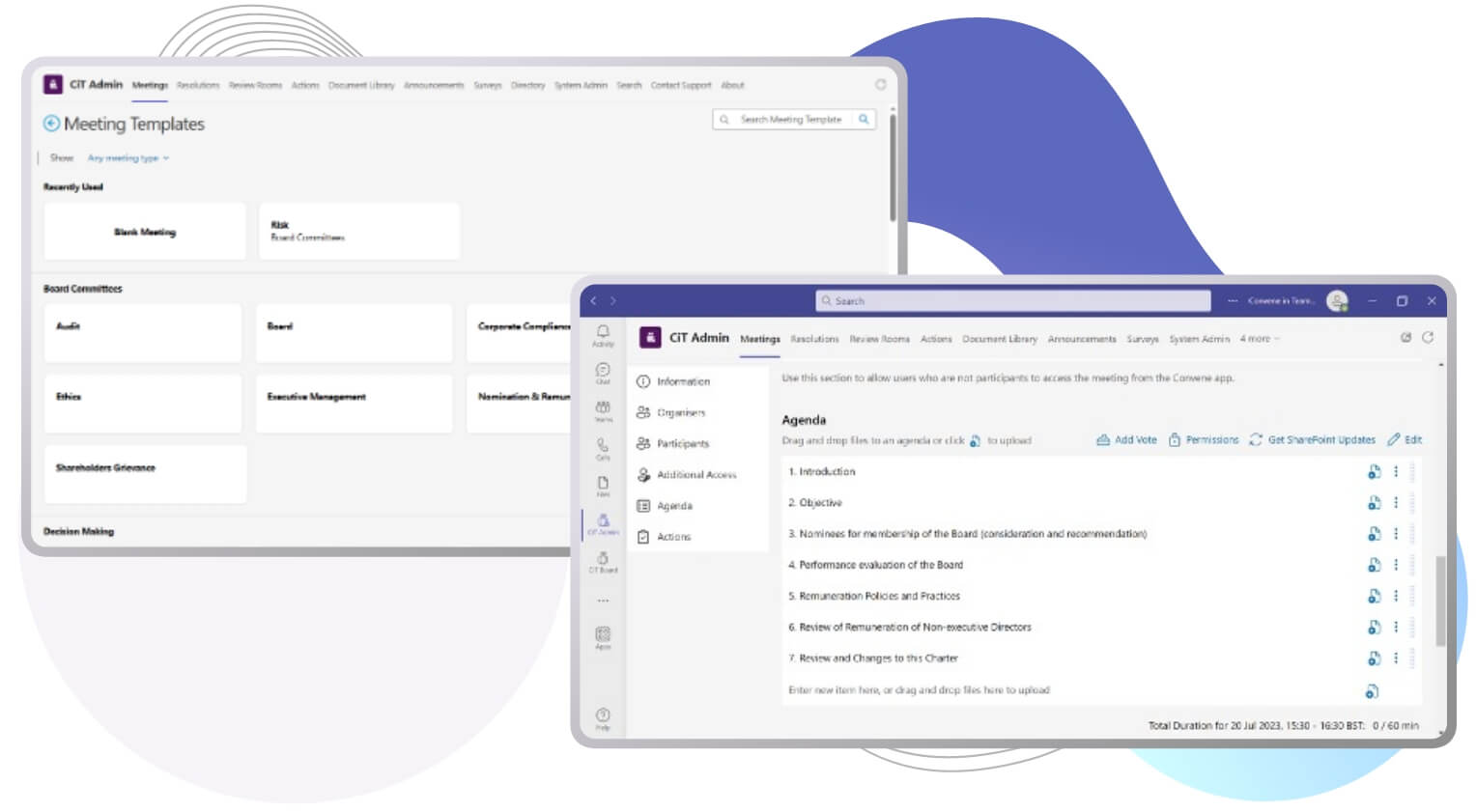 Create Meeting Templates Create Meeting Templates