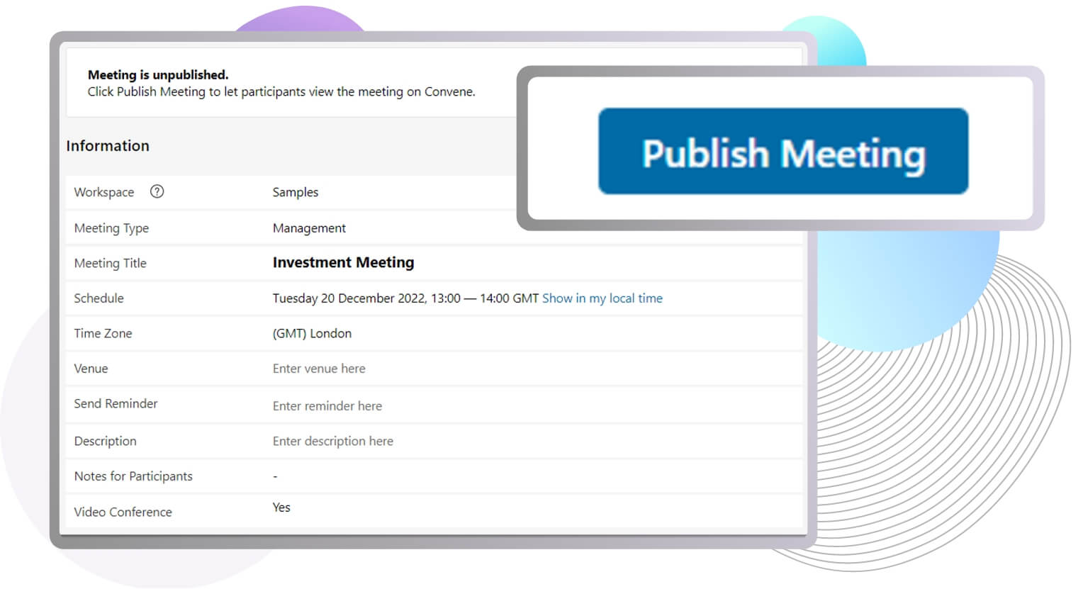 Publish in a click Publish in a click