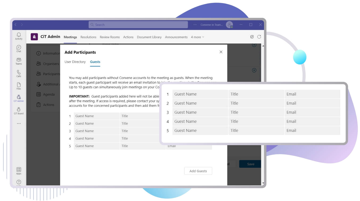 Give guests access Give guests access