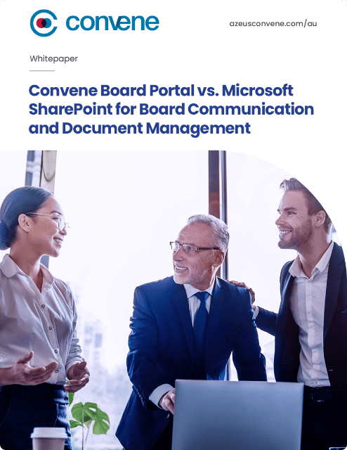 Convene Board Portal vs Microsoft SharePoint for Board Communication and Document Management Convene Board Portal vs Microsoft SharePoint for Board Communication and Document Management