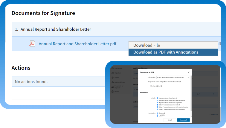 3 - Aguarde a confirmação e baixe o documento assinado 3 - Aguarde a confirmação e baixe o documento assinado