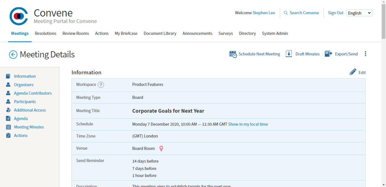 產生會議記錄 產生會議記錄