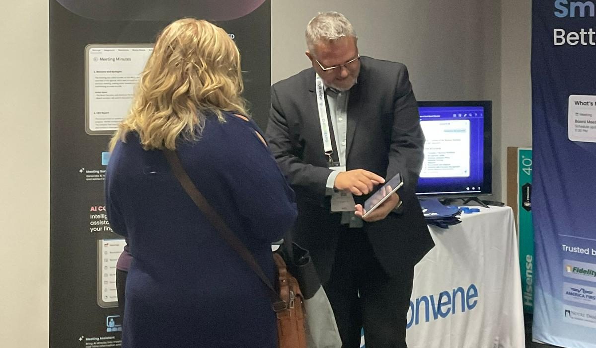 Craig Henderson explaining about Convene