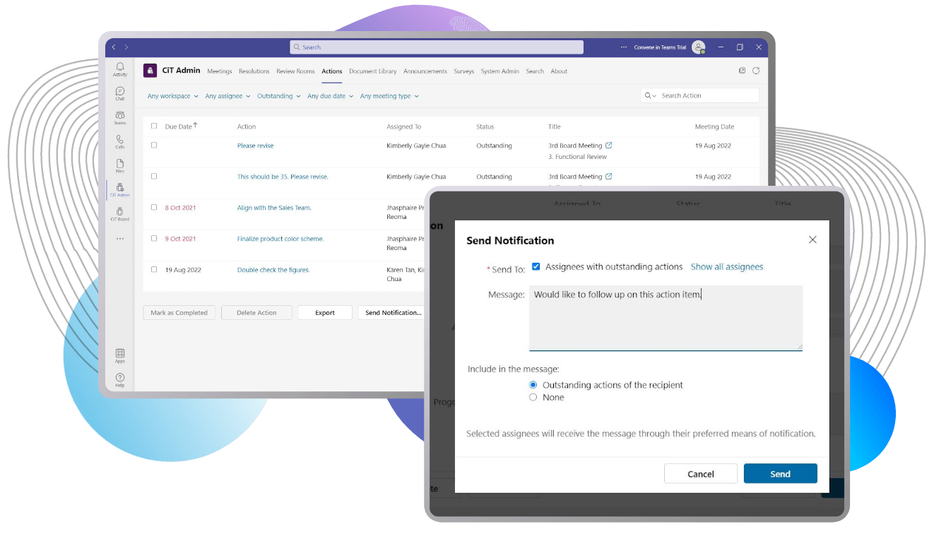 Action Tracking Action Tracking