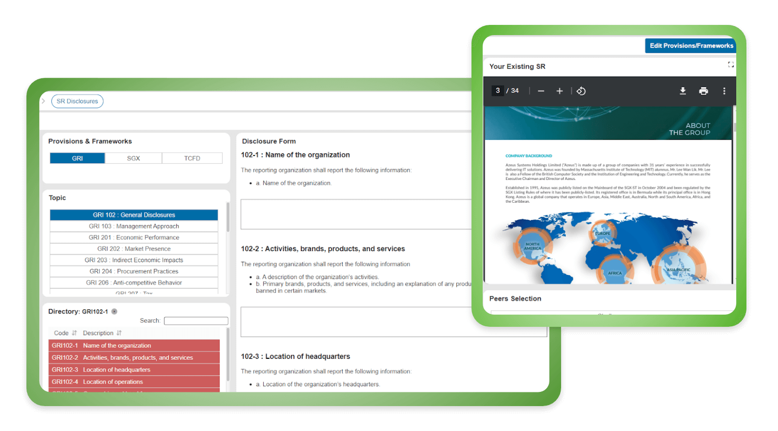 Convene ESG report generator wherein client can easily generate their reports in a one button click Convene ESG report generator wherein client can easily generate their reports in a one button click