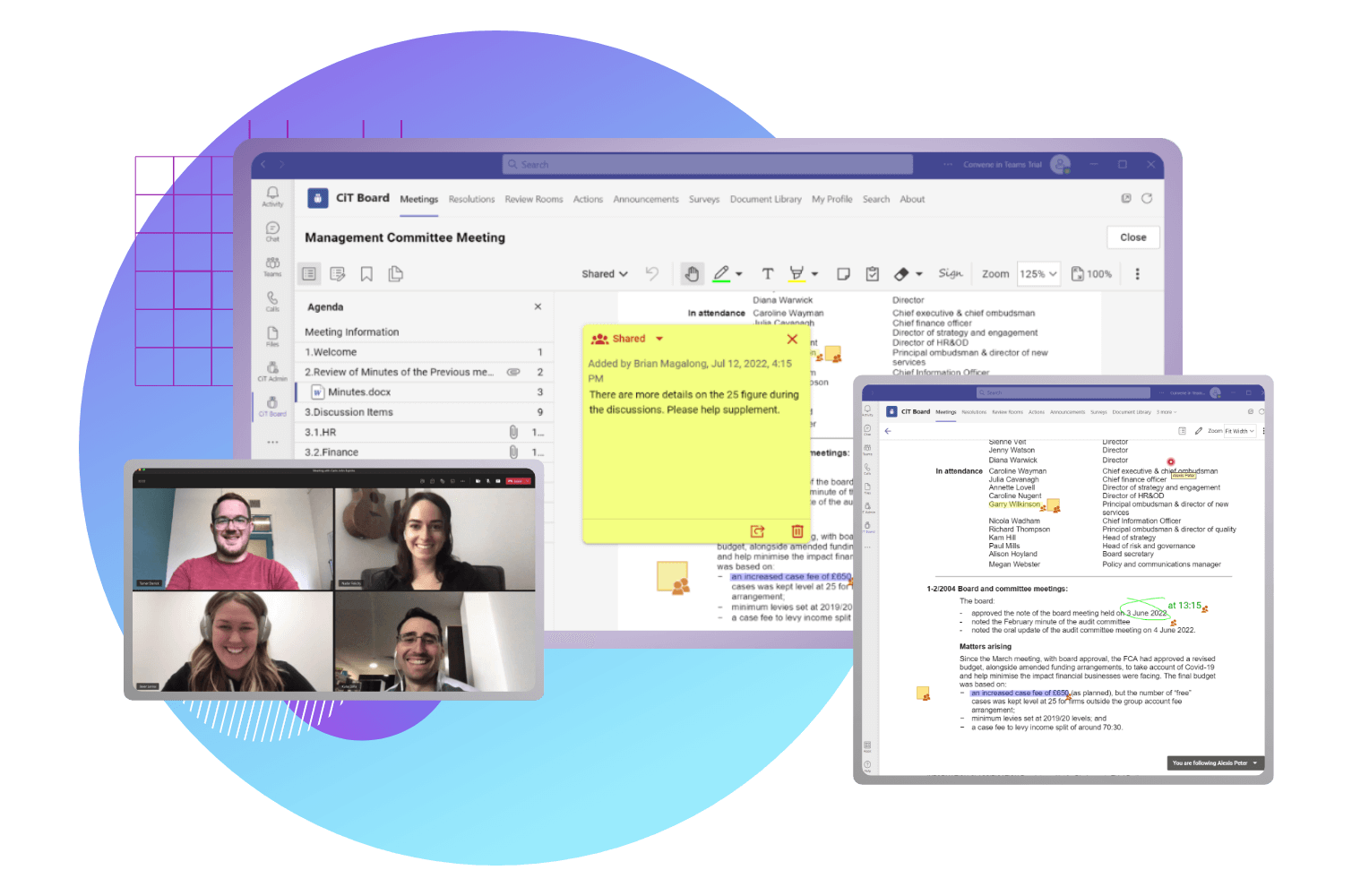 Convene in Teams - App Screenshot Convene in Teams - App Screenshot