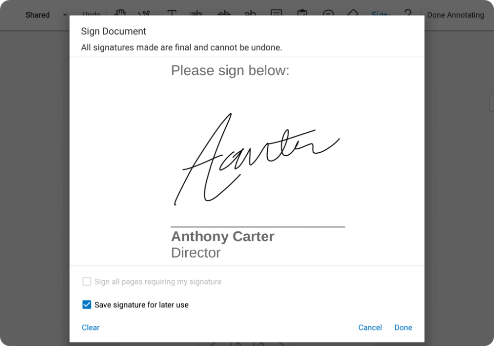 Seamless Document Approvals Seamless Document Approvals