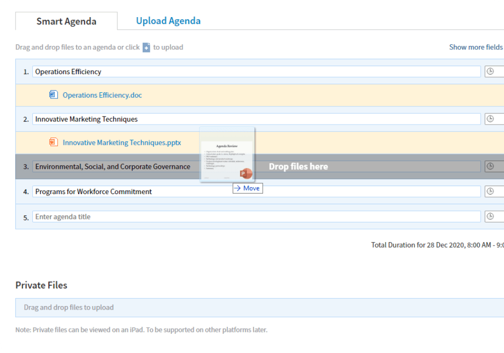 Easy Agenda Builder Easy Agenda Builder