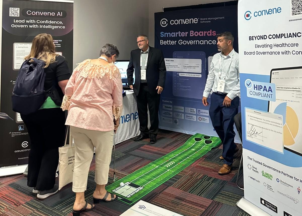 Craig Henderson (US Head of Sales), and Rene Lagemann (Account Executive) for Convene at NACHC’s 2025 CHI Expo