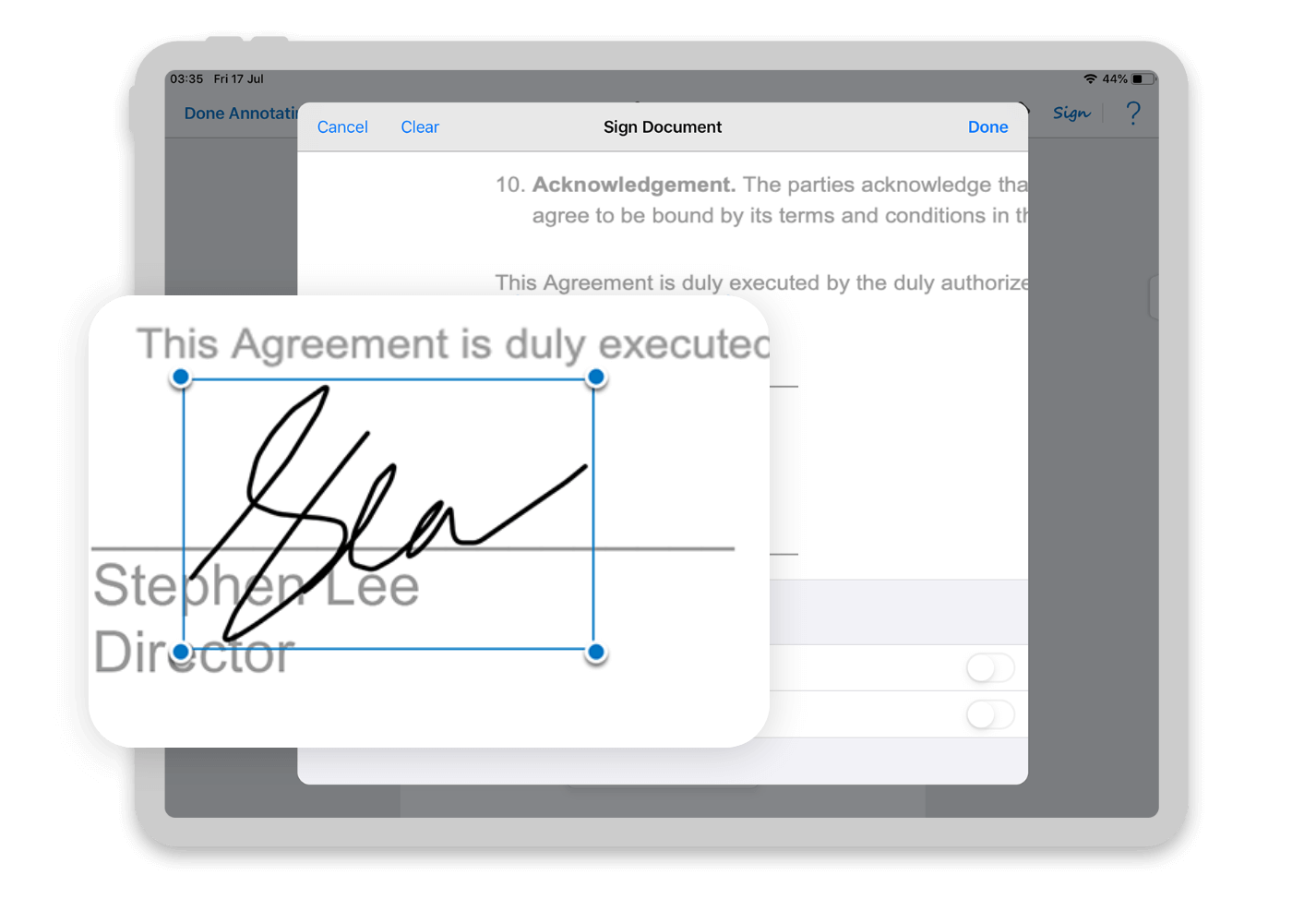 Digital Document Sign Off Digital Document Sign Off