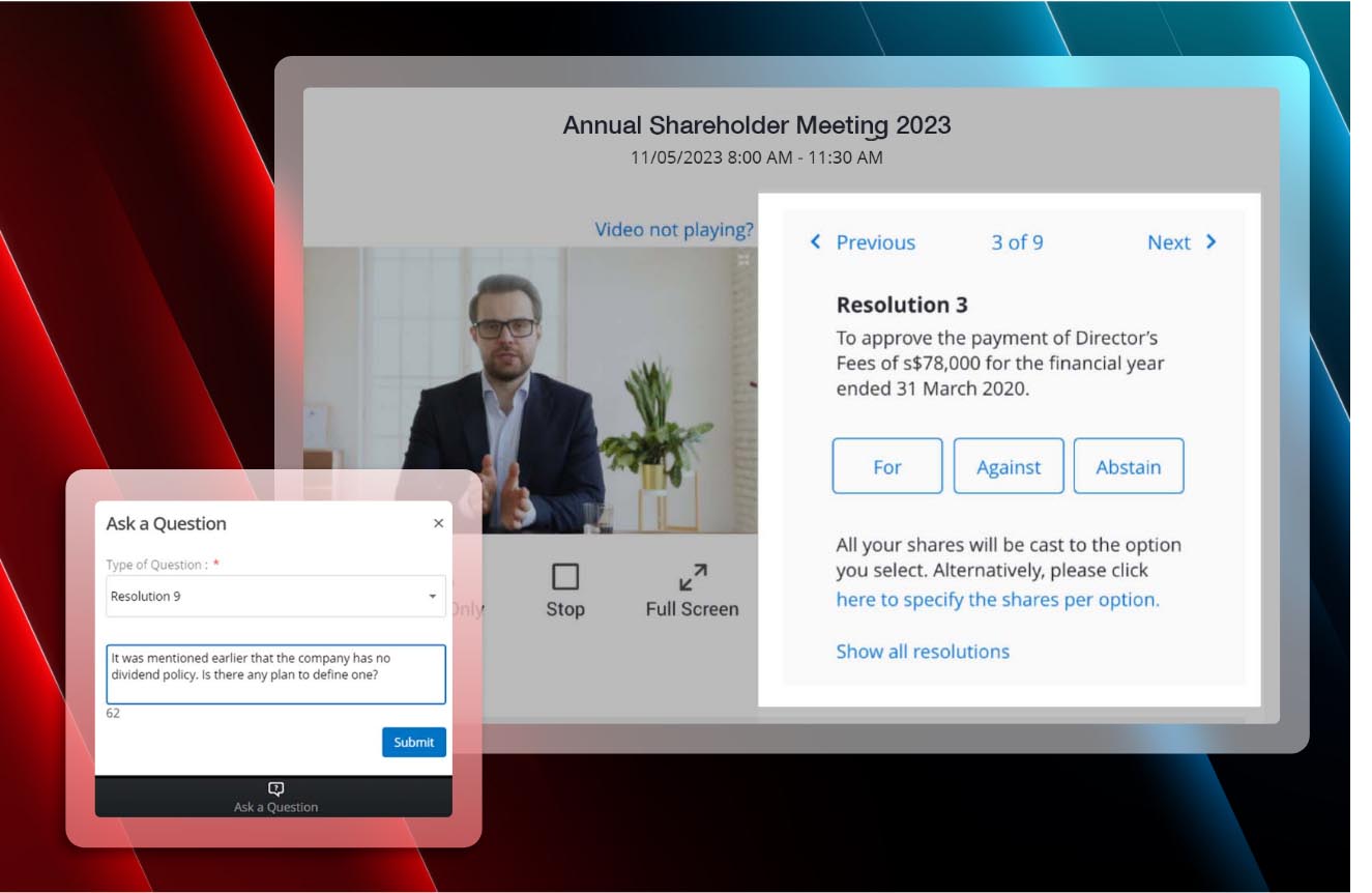 During the Meeting During the Meeting