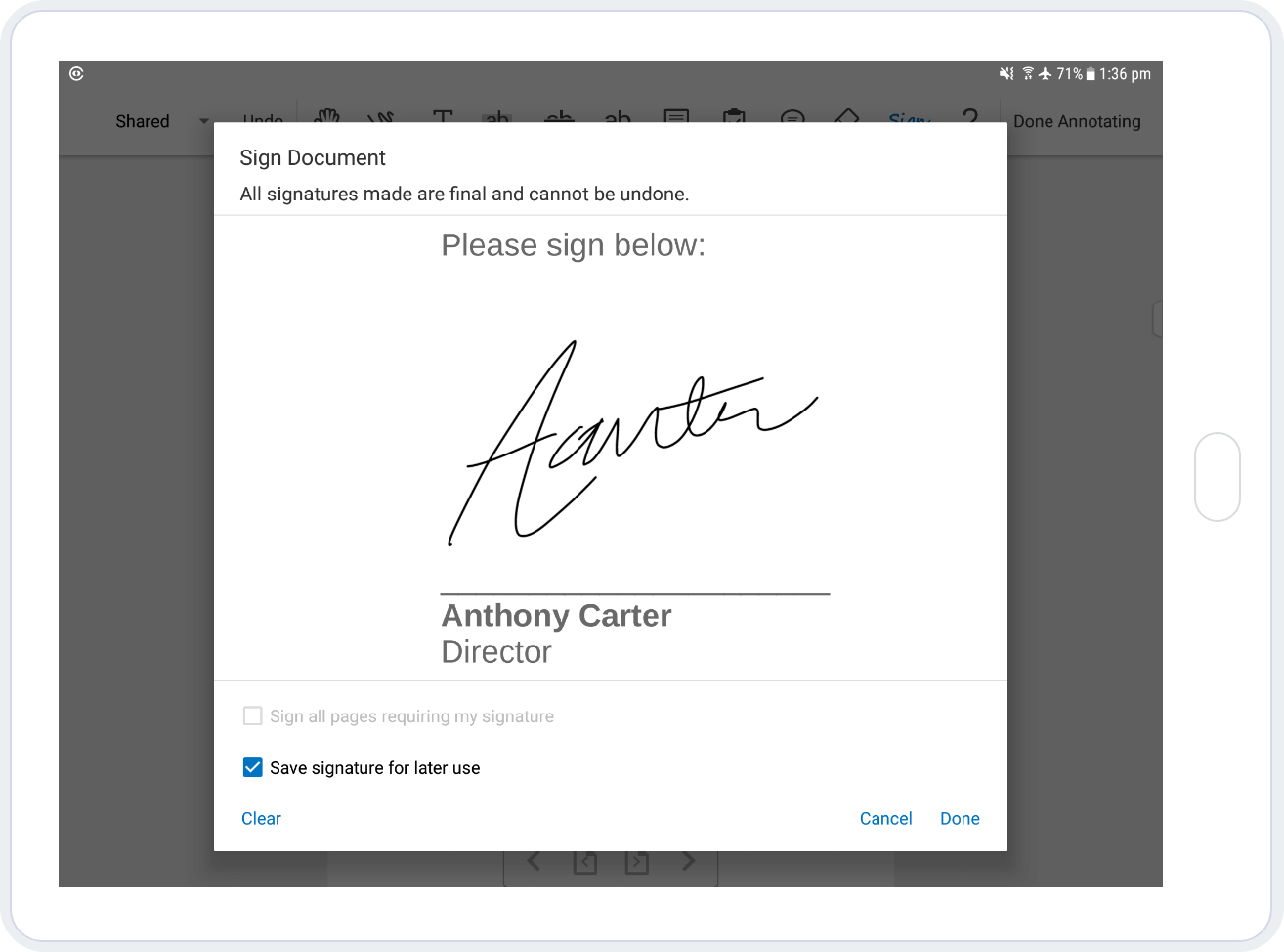 Electronic Signature Electronic Signature