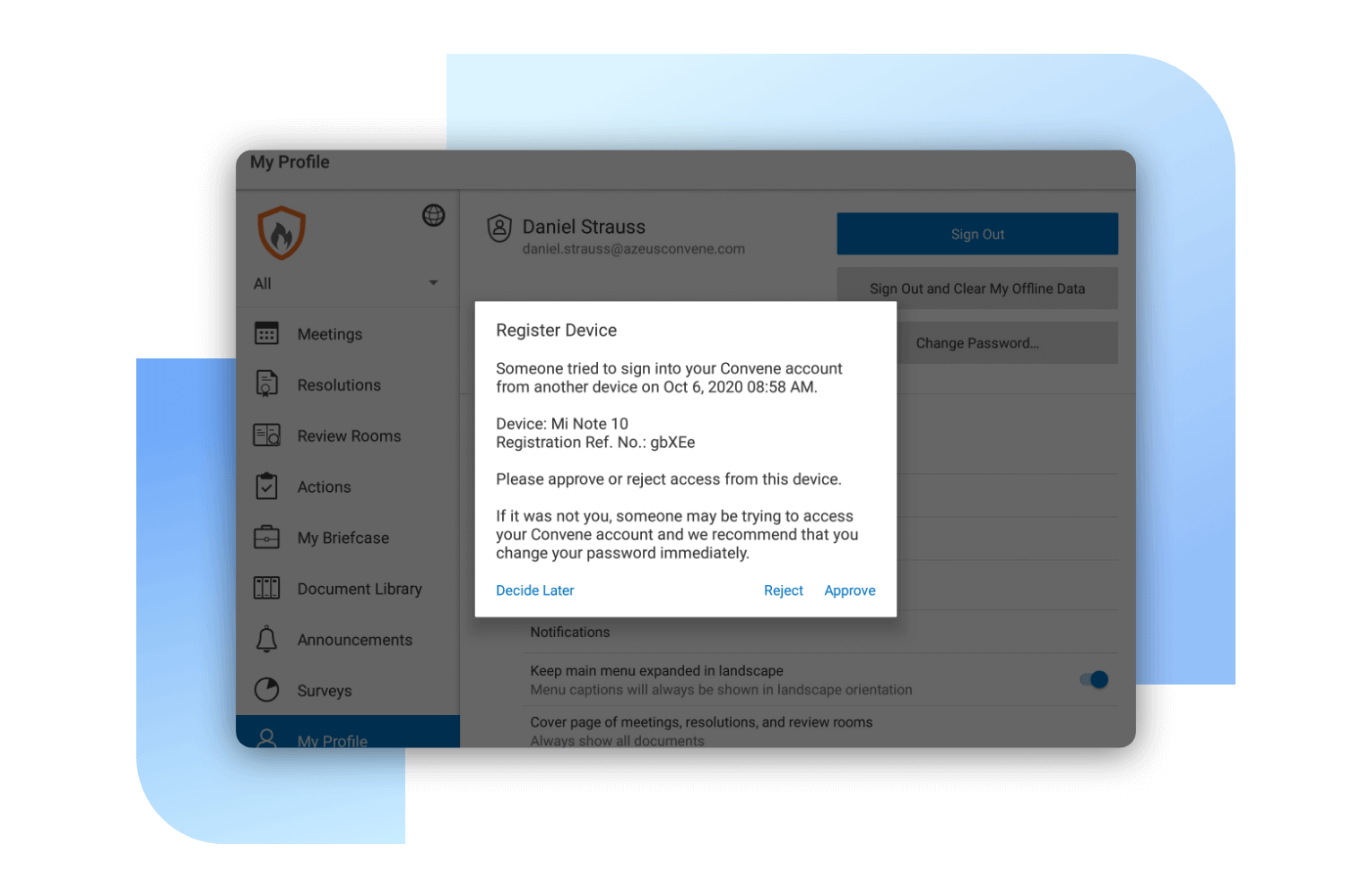 Enterprise Grade Security - Convene