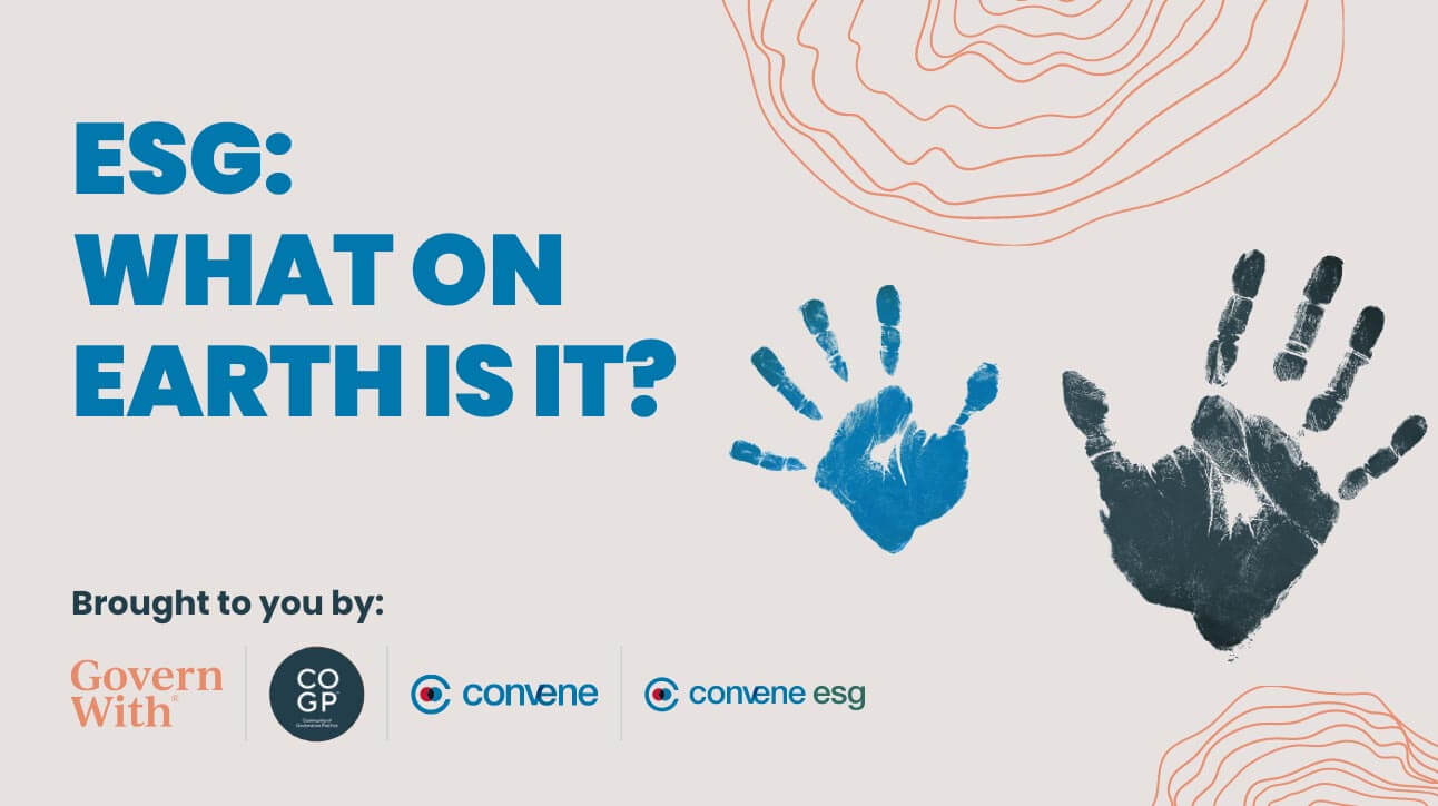 ESG: What on Earth is it? Panel Discussion