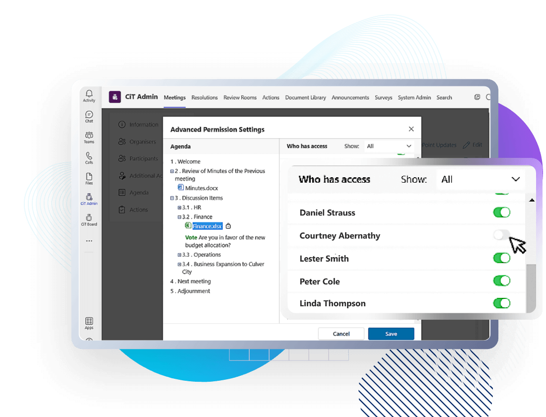 Flexible Permission Controls Flexible Permission Controls