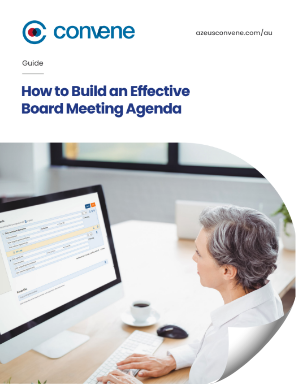 How to Build an Effective Board Meeting Agenda