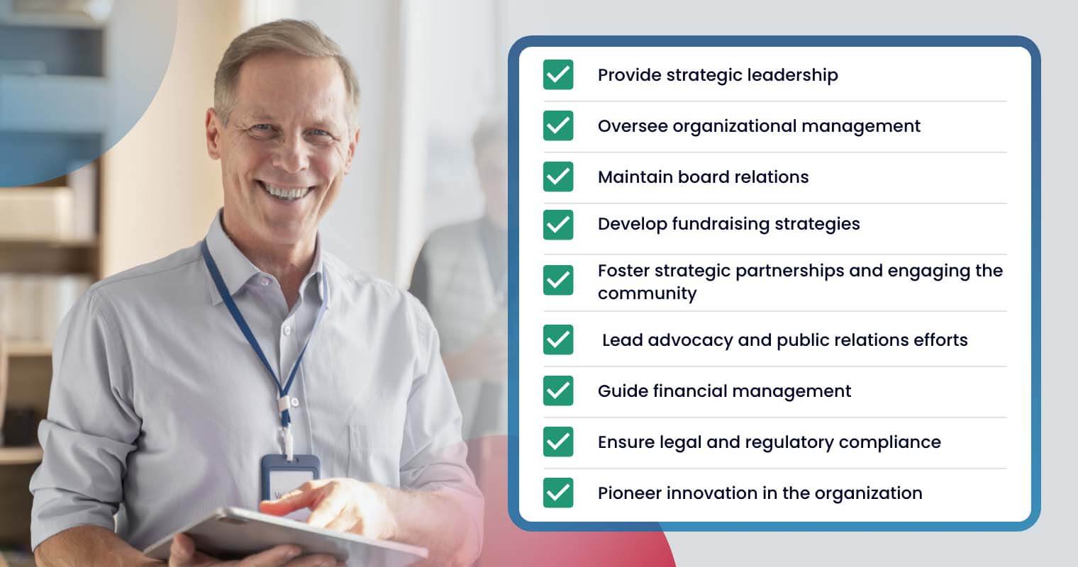 Nonprofit executive director roles and responsibilities