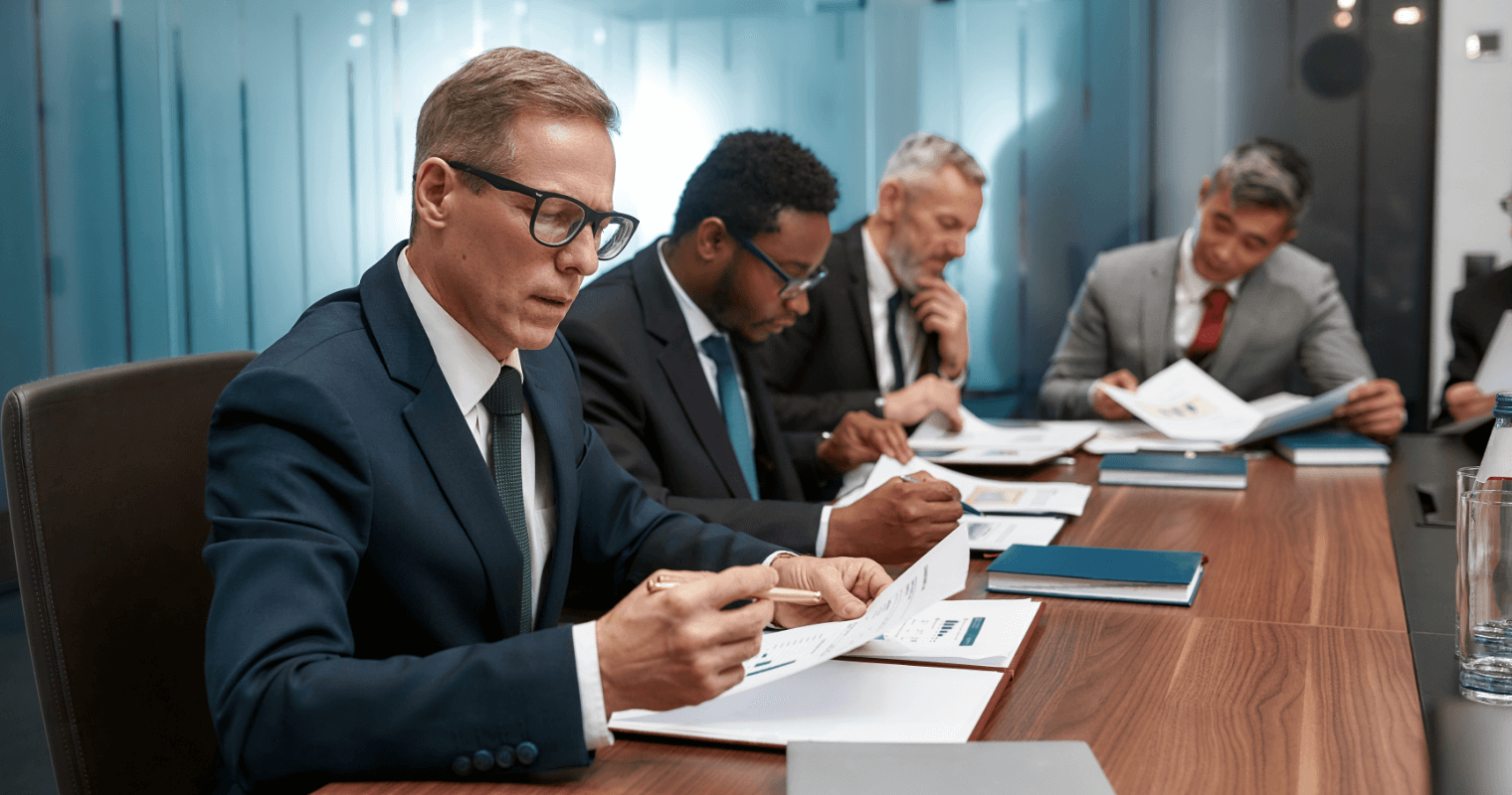 Board of directors on a meeting