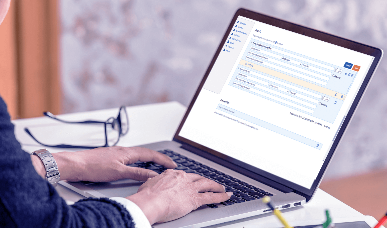Creating meeting agenda using Convene
