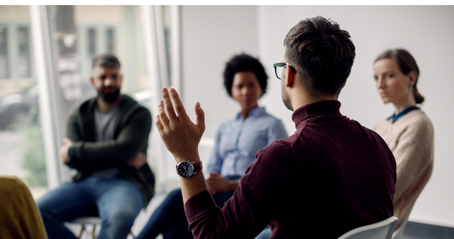 Nonprofit board having a meeting