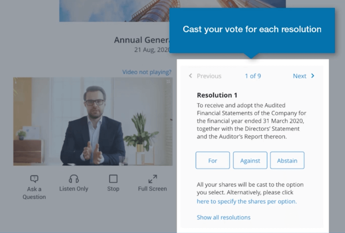 Vote en direct Vote en direct