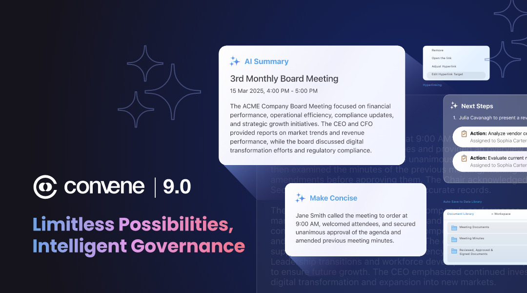 Discover Convene 9.0: Limitless Possibilities, Intelligent Governance Discover Convene 9.0: Limitless Possibilities, Intelligent Governance