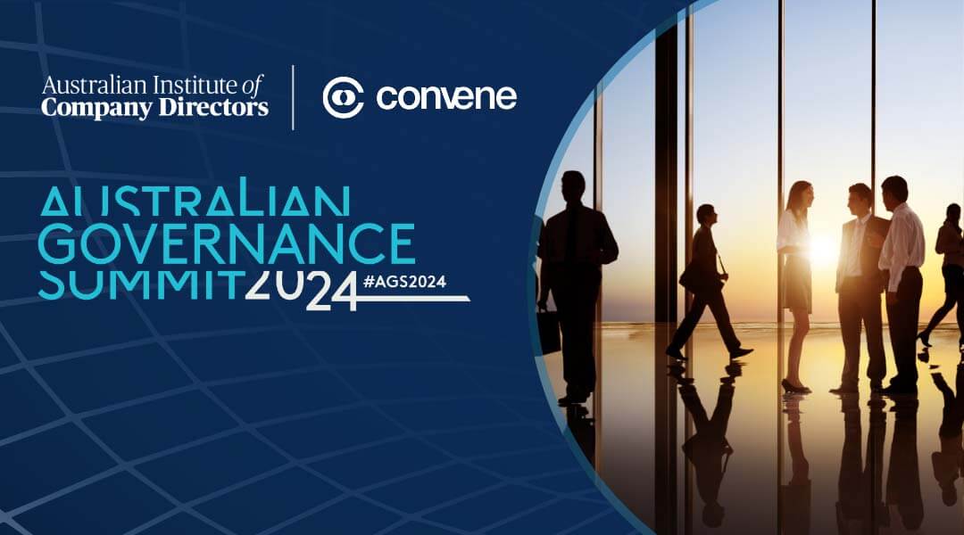 Convene Champions Governance Excellence as Corporate Sponsor of the Australian Governance Summit 2024 Convene Champions Governance Excellence as Corporate Sponsor of the Australian Governance Summit 2024