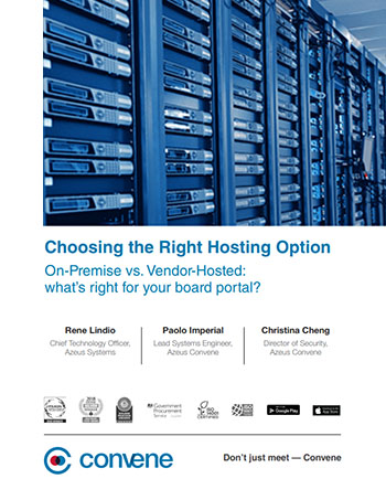 On-Premise vs. Vendor-Hosted On-Premise vs. Vendor-Hosted