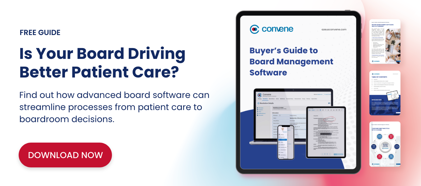 Buyer's Guide to Board Management Software - Healthcare