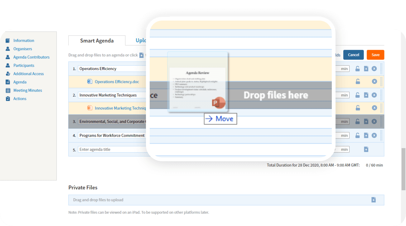 Powerful Agenda Builder Powerful Agenda Builder