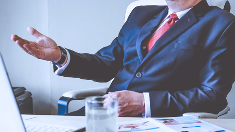 Professional in a meeting