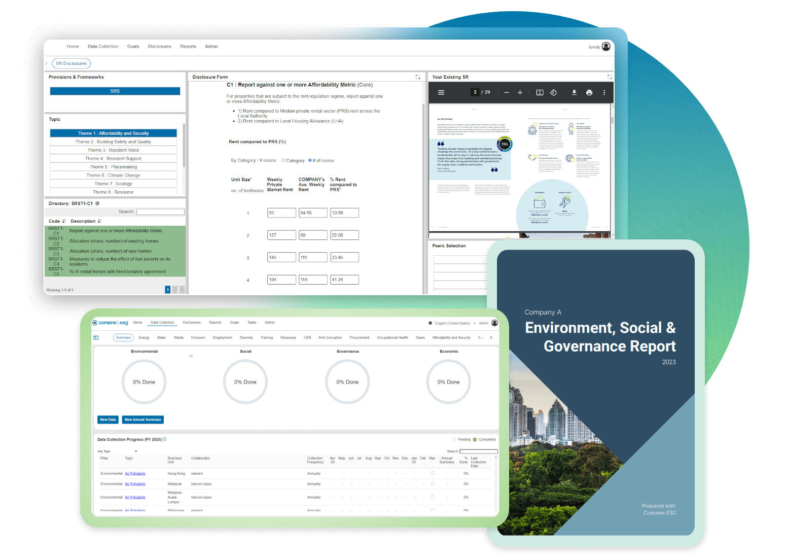 Convene ESG | Product Dashboard