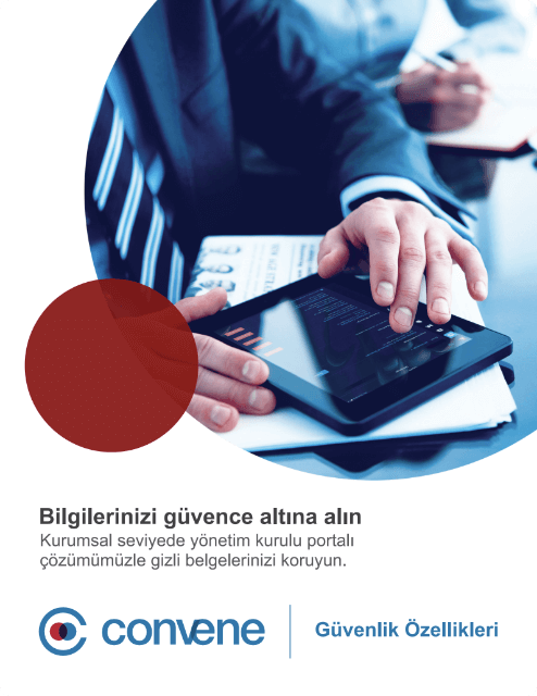 Convene Güvenlik Özellikleri Broşürü