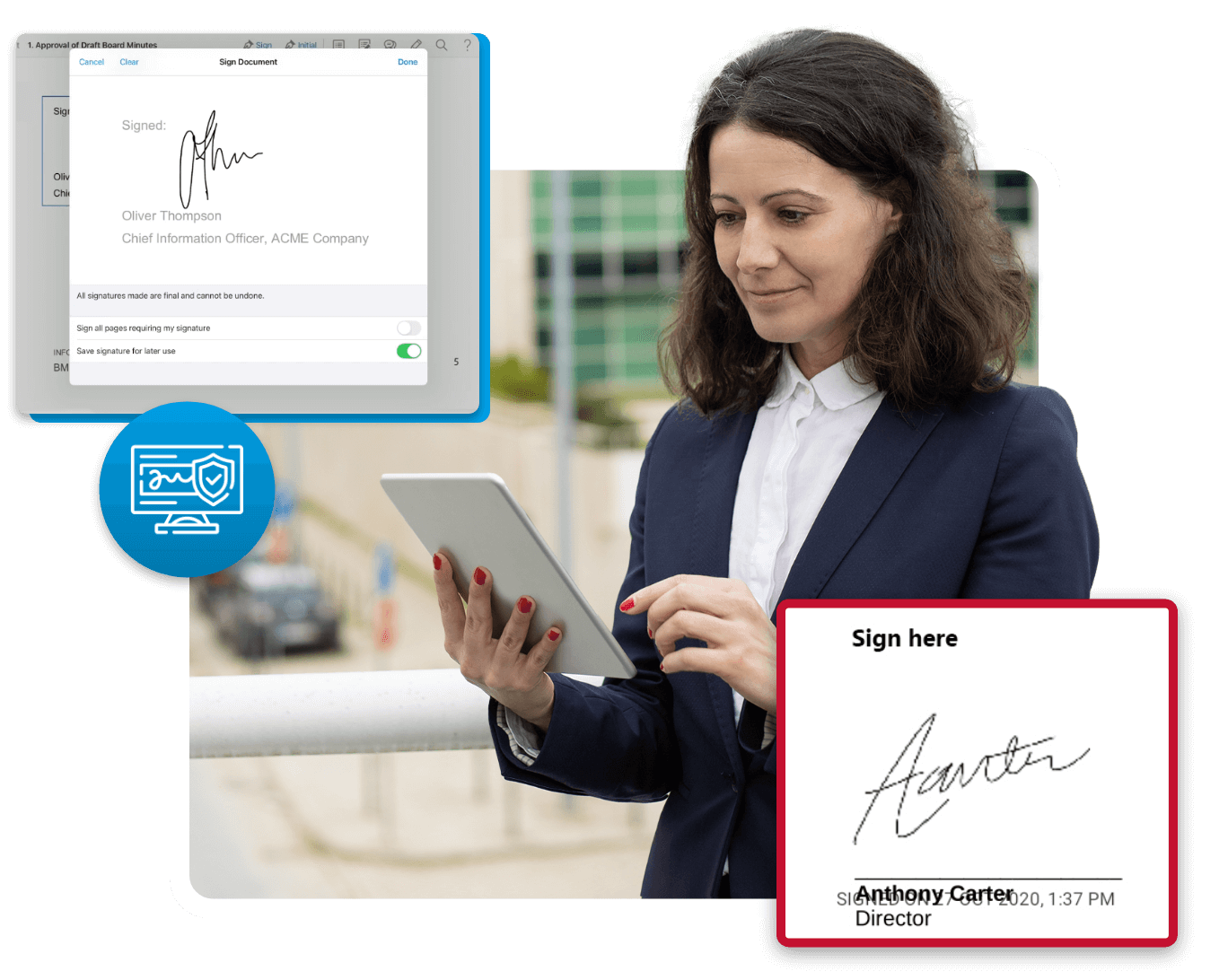 Convene Digital Signature Feature Convene Digital Signature Feature