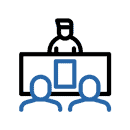 Animation that shows board meeting Animation that shows board meeting