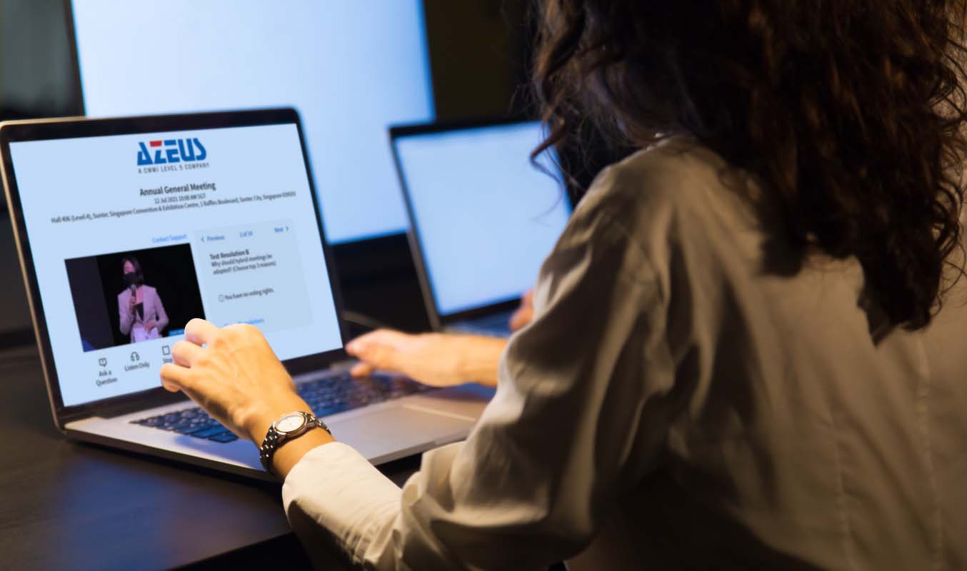 Live voting through ConveneAGM at a hybrid general meeting