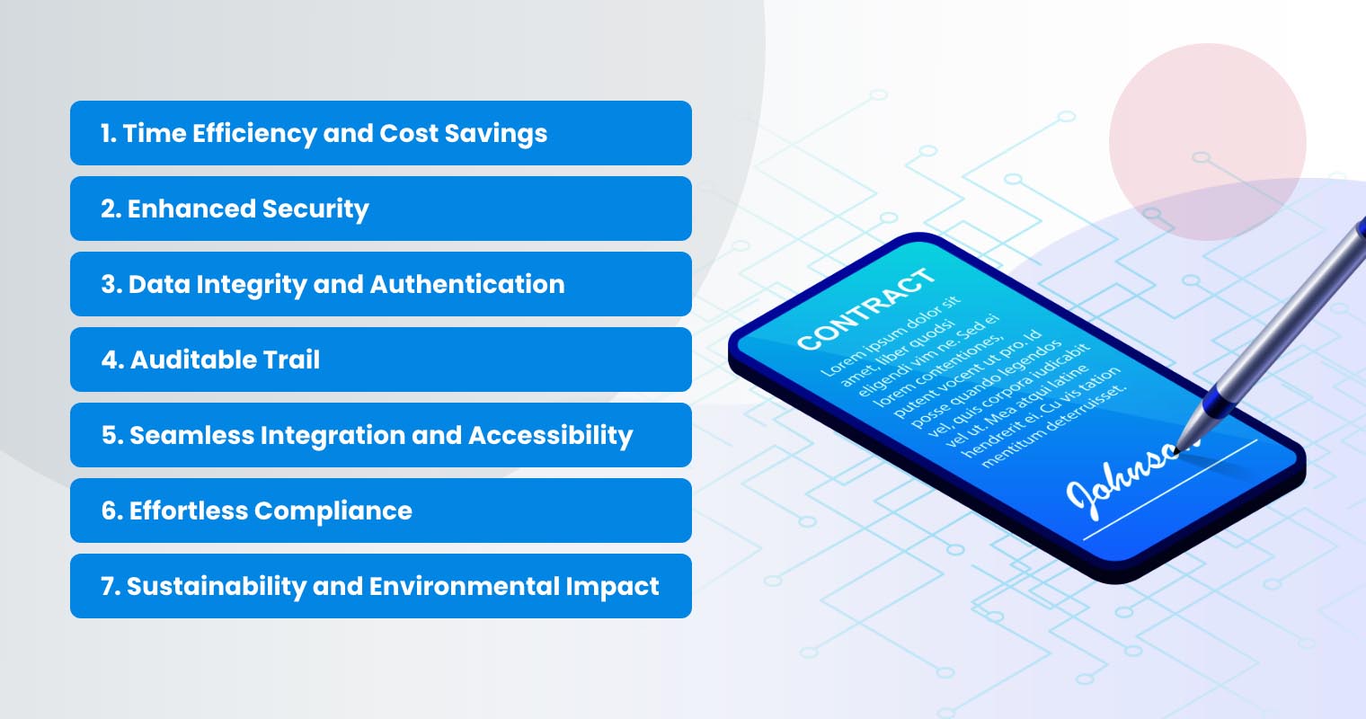 Benefits of Electronic Signature