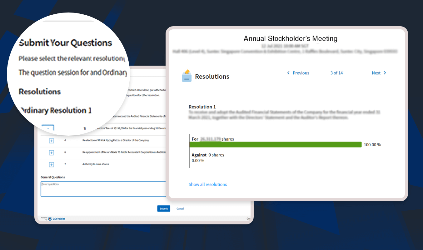 In-absentia and cumulative voting in ASMs with ConveneAGM