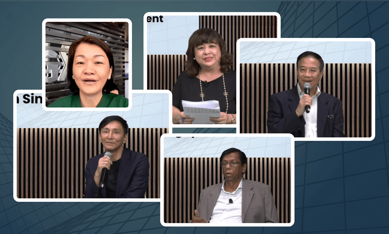 Screenshots of the webinar highlighting each speaker