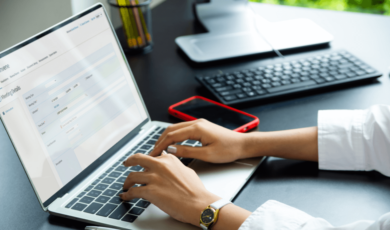 Corporate secretary using Convene