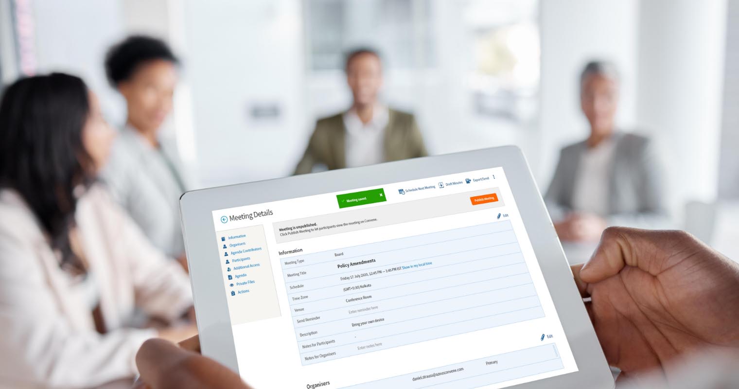 Planning for business continuity using Convene