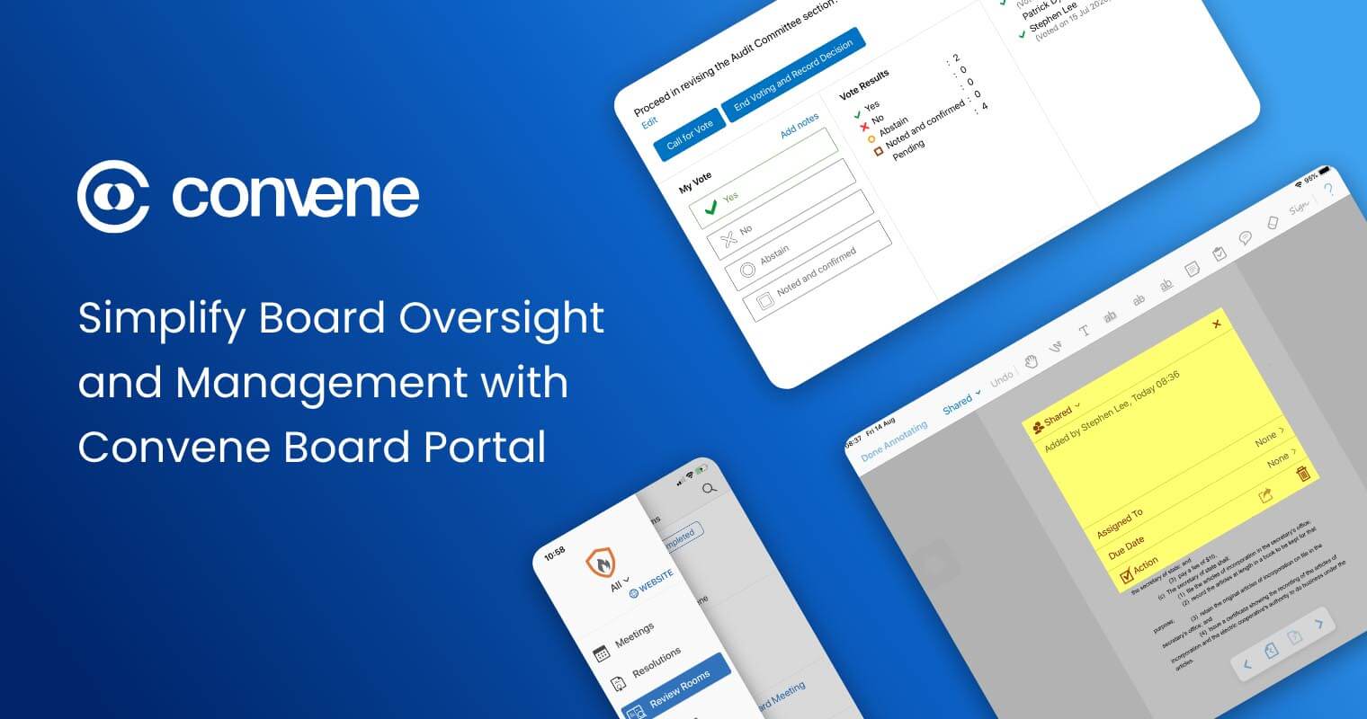 Simplify Board Oversight and Management with Convene Board Portal