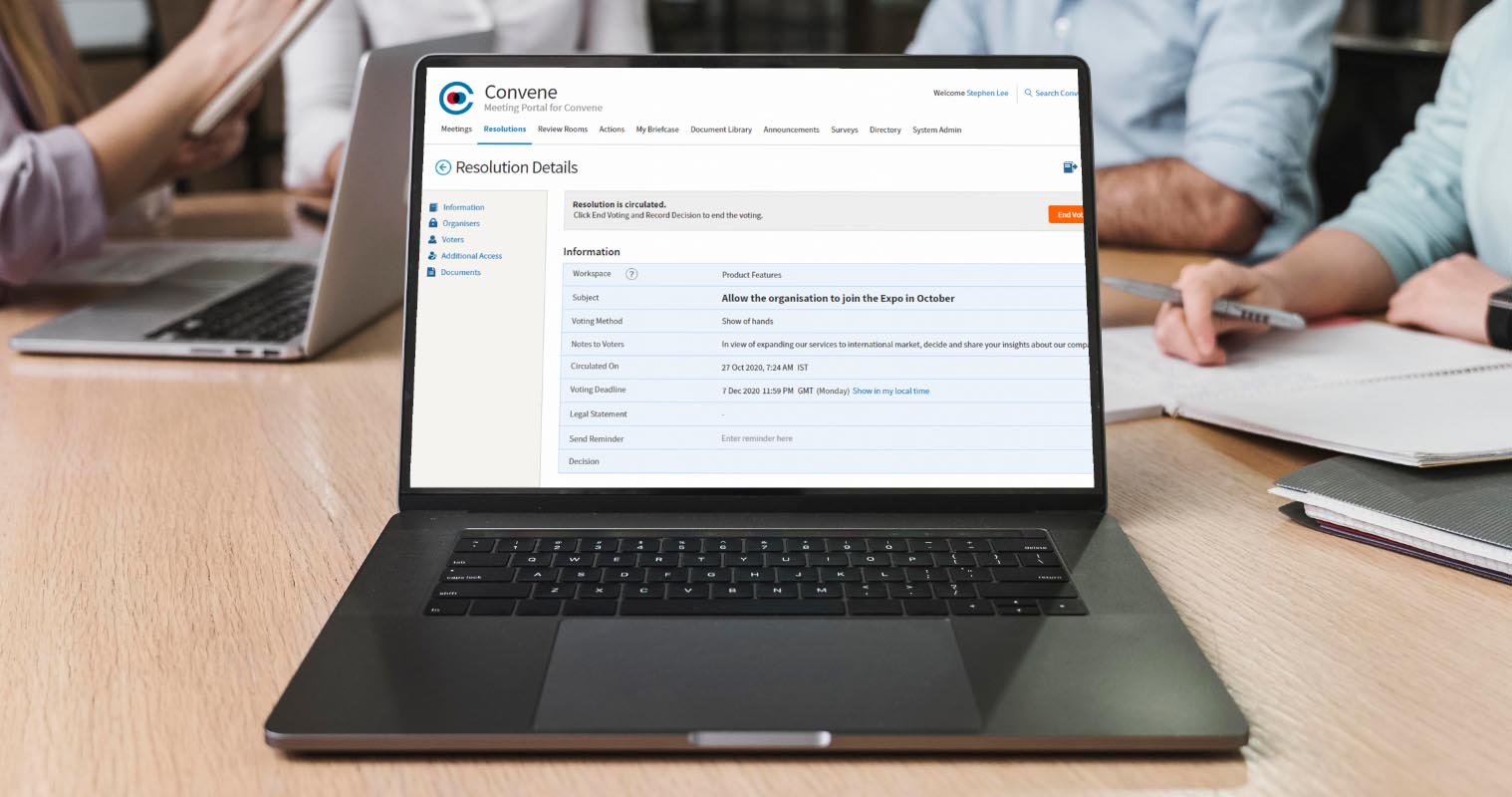 Using Convene in a work meeting