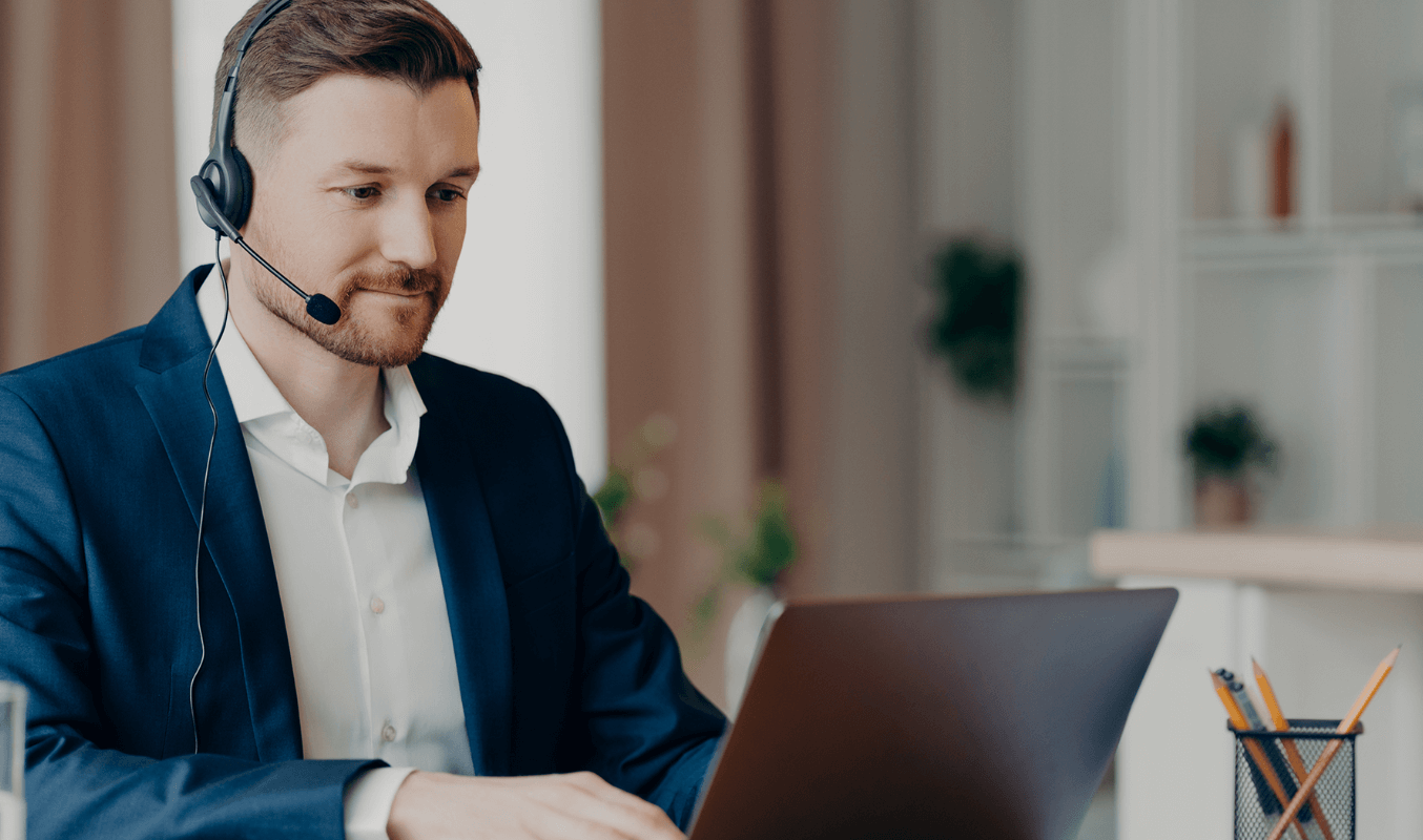 A man asking question during a virtual AGM